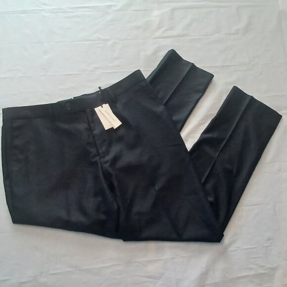 NWT $200 Mens 33 x 30 Black Banana Republic Signature Italian Hopsack Suit Pants - Picture 8 of 8